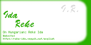 ida reke business card